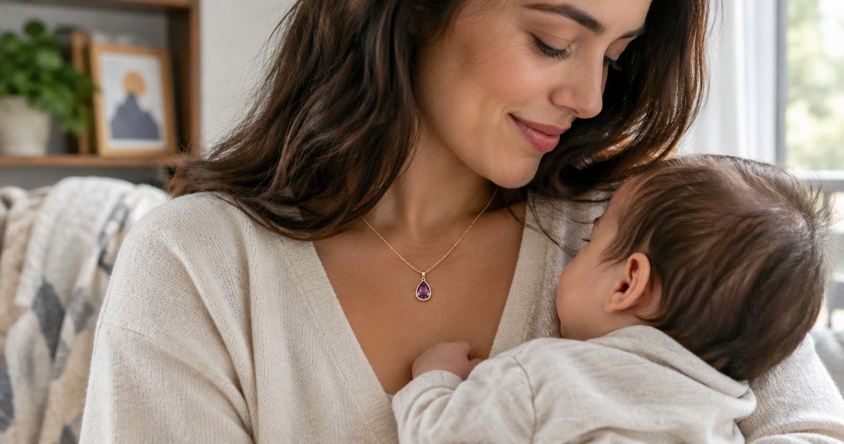 Birthstone necklaces for new moms: complete 2026 guide