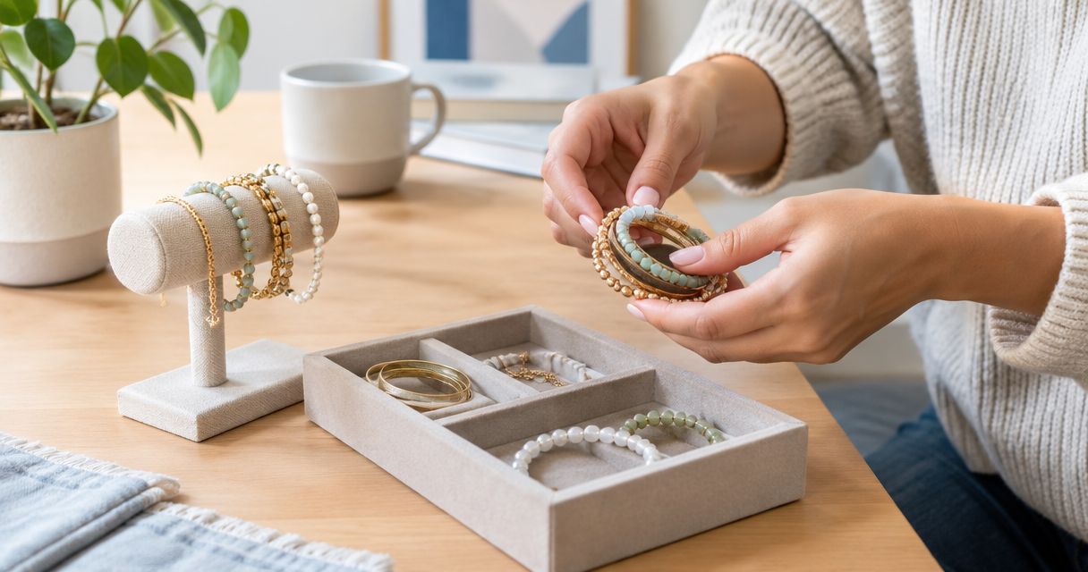 How to stack bracelets without them tangling