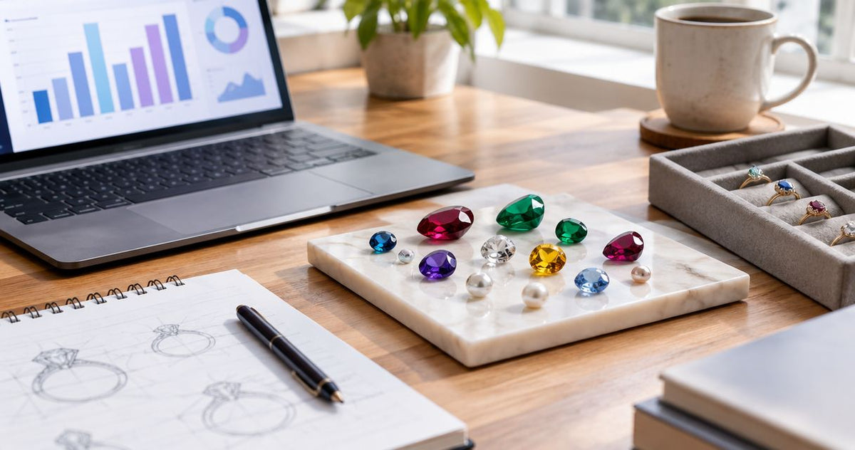 Jewelry keyword CPC benchmarks by gemstone type 2026