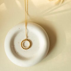 Adjustable Delicate Chain with the Look of Spun Gold features freshwater pearls