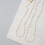 Versatile Pearl Martini  Gold Chains