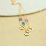 Pink Tourmaline Solara Necklace