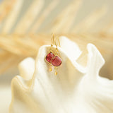 Pink Tourmaline Ballet Drop Earrings
