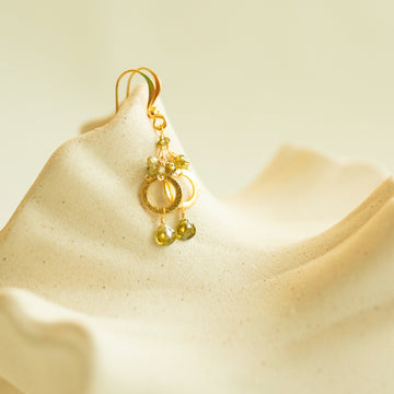 Pink Tourmaline Solara Earrings