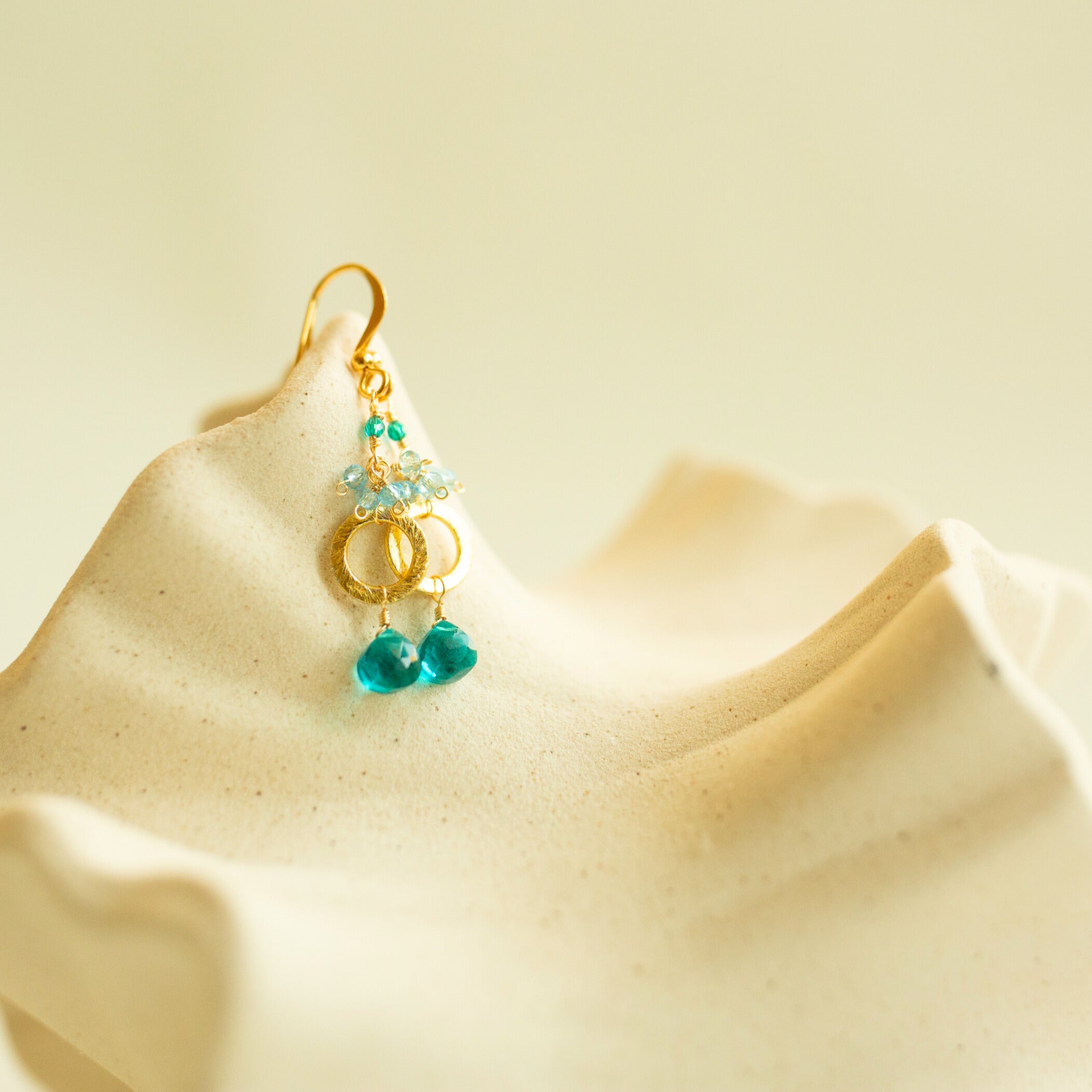 Pink Tourmaline Solara Earrings