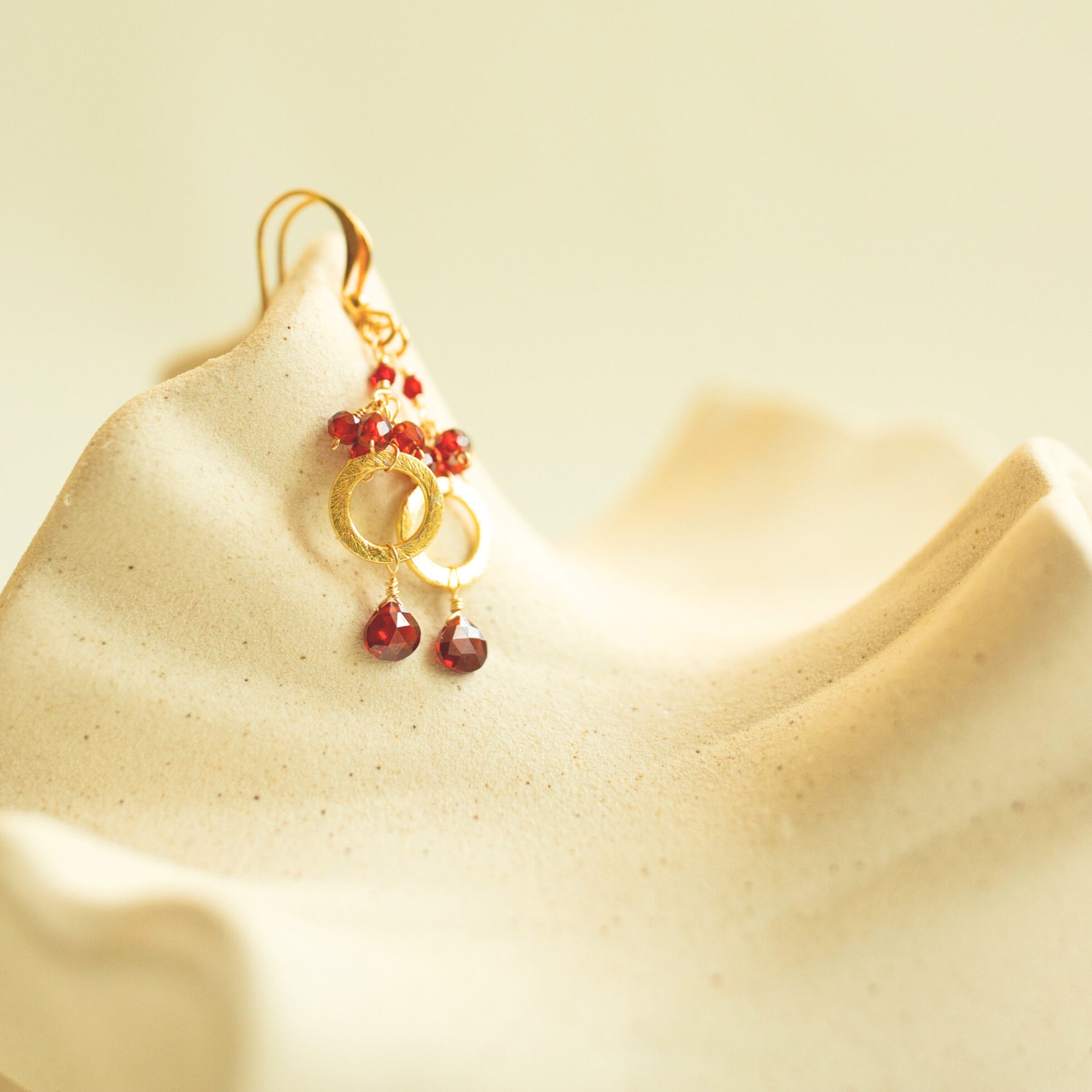 Pink Tourmaline Solara Earrings