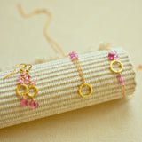 Pink Tourmaline Solara Earrings