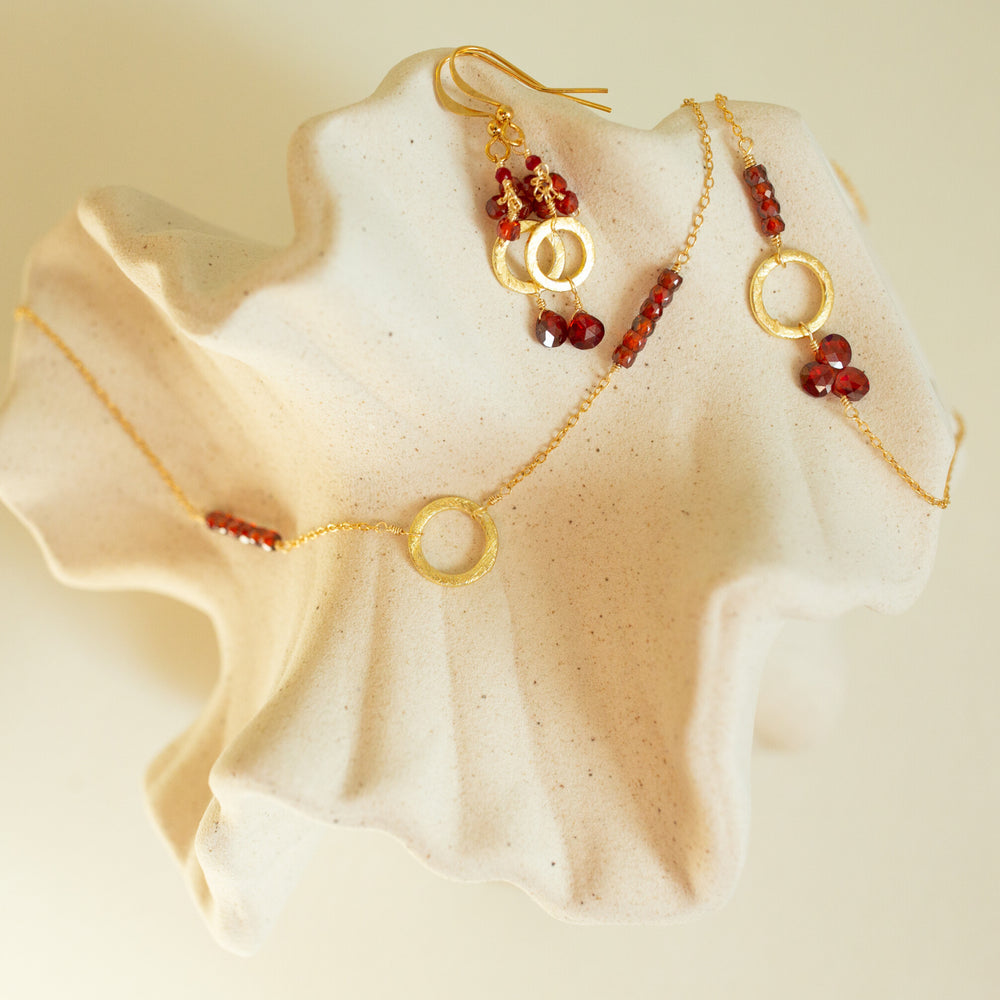 Garnet Solara Bracelet
