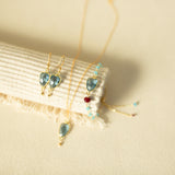 London Blue Quartz Gold Isla Bracelet