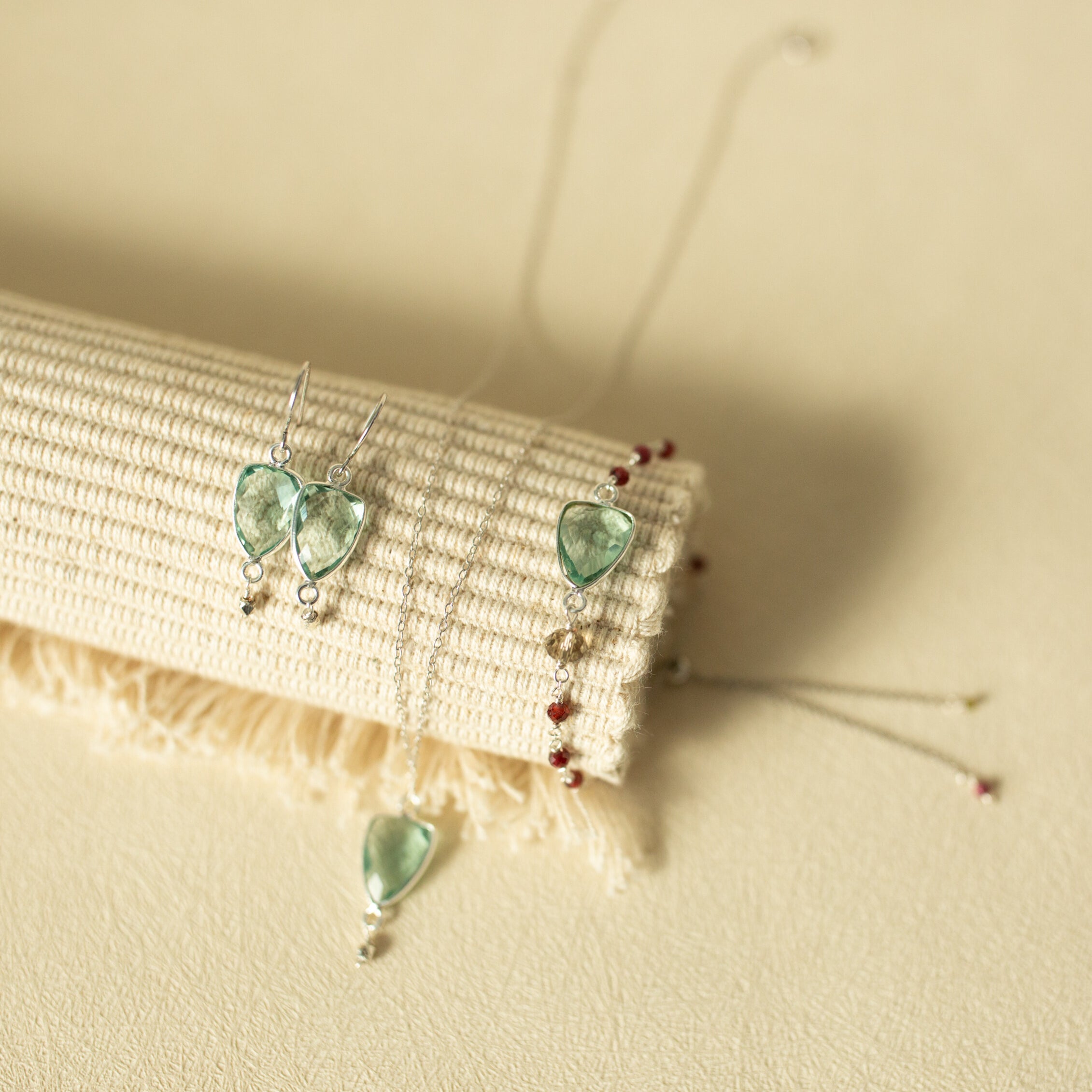 Green Amethyst Gold Isla Collection