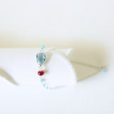 London Blue Quartz Silver Isla Bracelet