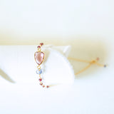 Rhodolite Garnet Silver Isla Bracelet