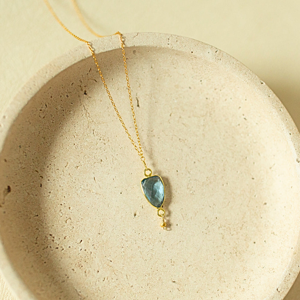 London Blue Gold Isla Necklace