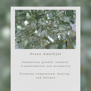 The Airie Earring - Green Amethyst Gold
