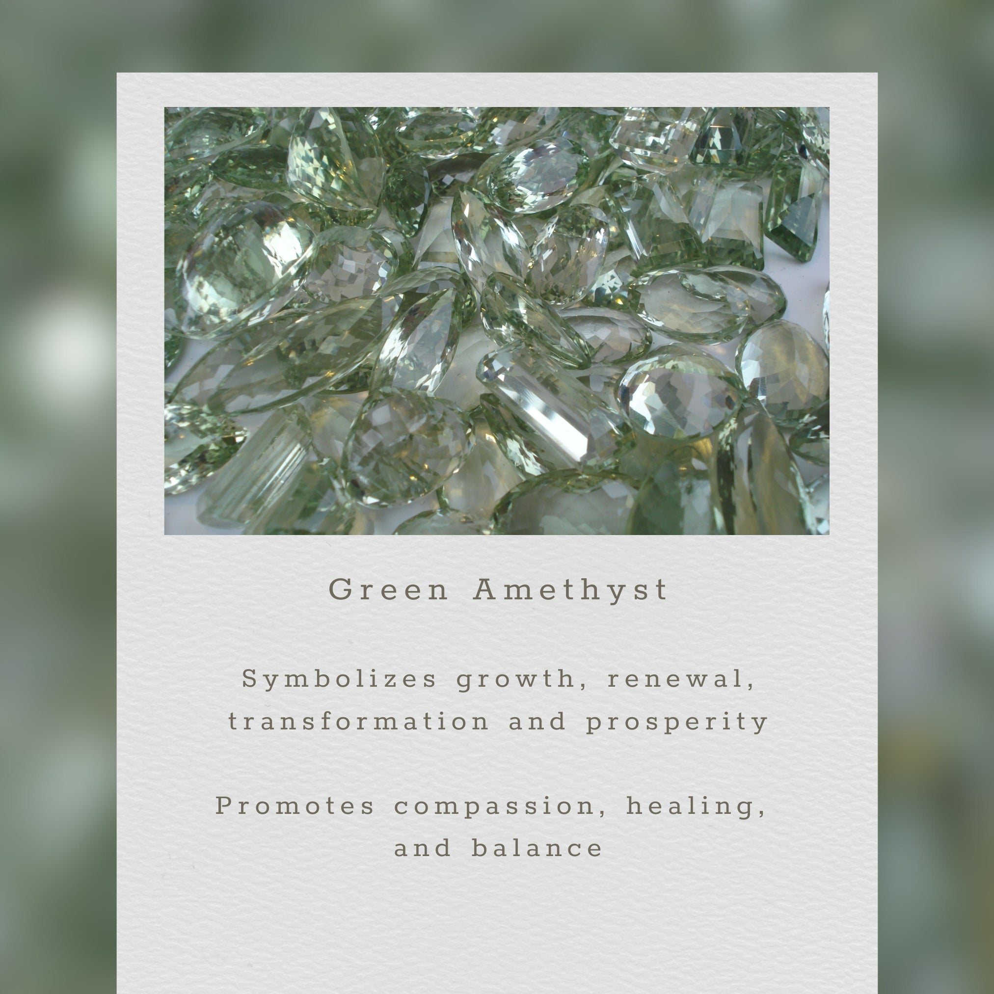 Green Amethyst Gold Isla Bracelet
