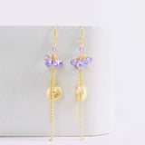 Aquamarine En Pointe Earrings