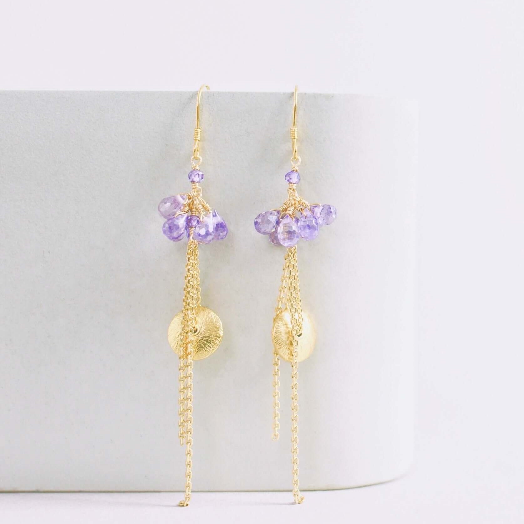 Aquamarine En Pointe Earrings