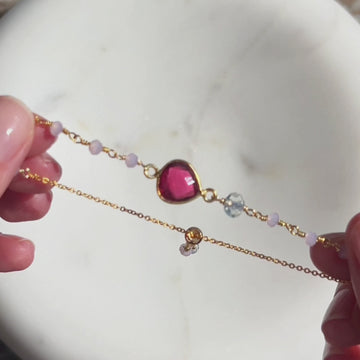 Pink Tourmaline Ballet Bracelet