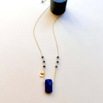 Unique Lapis Lazuli Pendant: Handpicked for Deep Blue Perfection