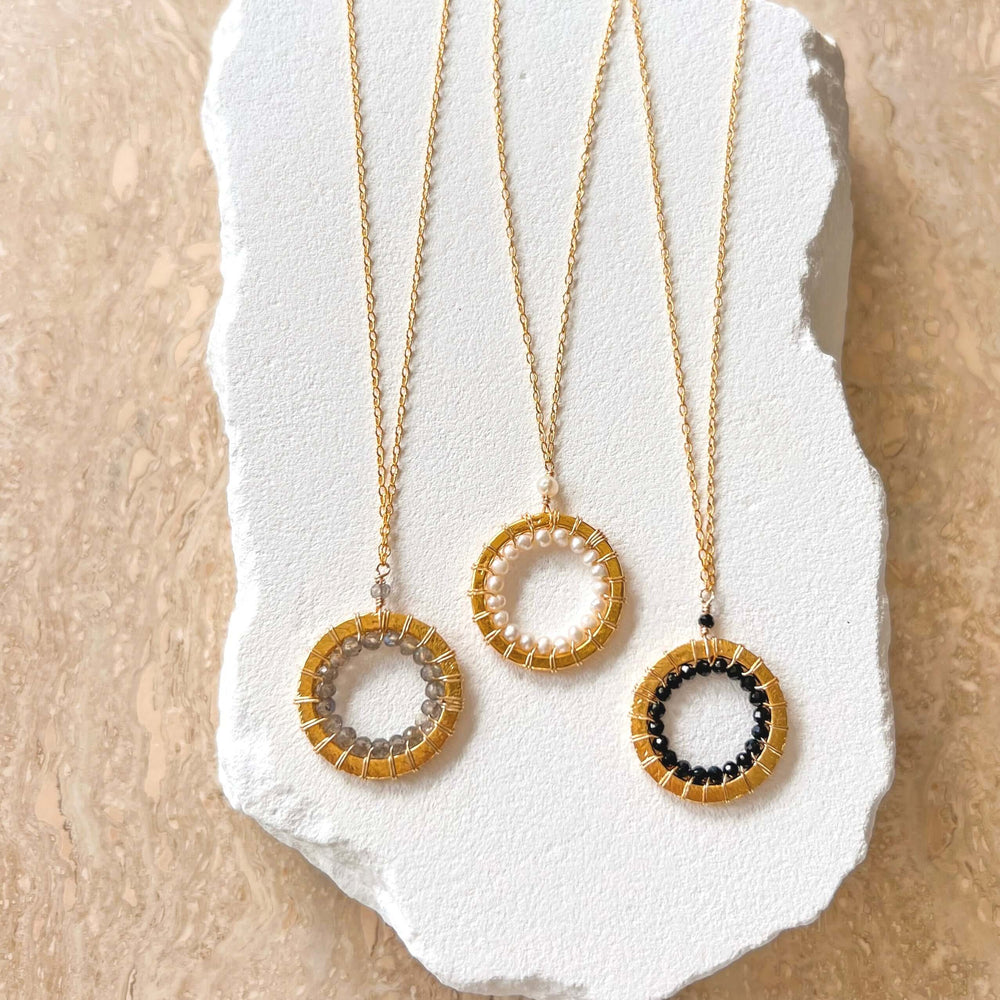 Elegant Modern Circle Necklaces