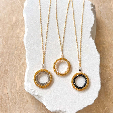 Elegant Modern Circle Necklaces