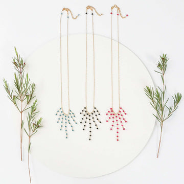 Unique Gemstone Fringe Necklaces