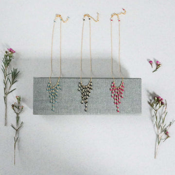 Unique Gemstone Fringe Necklaces