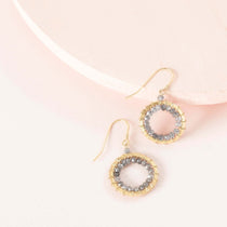 French hook labradorite dangle earrings