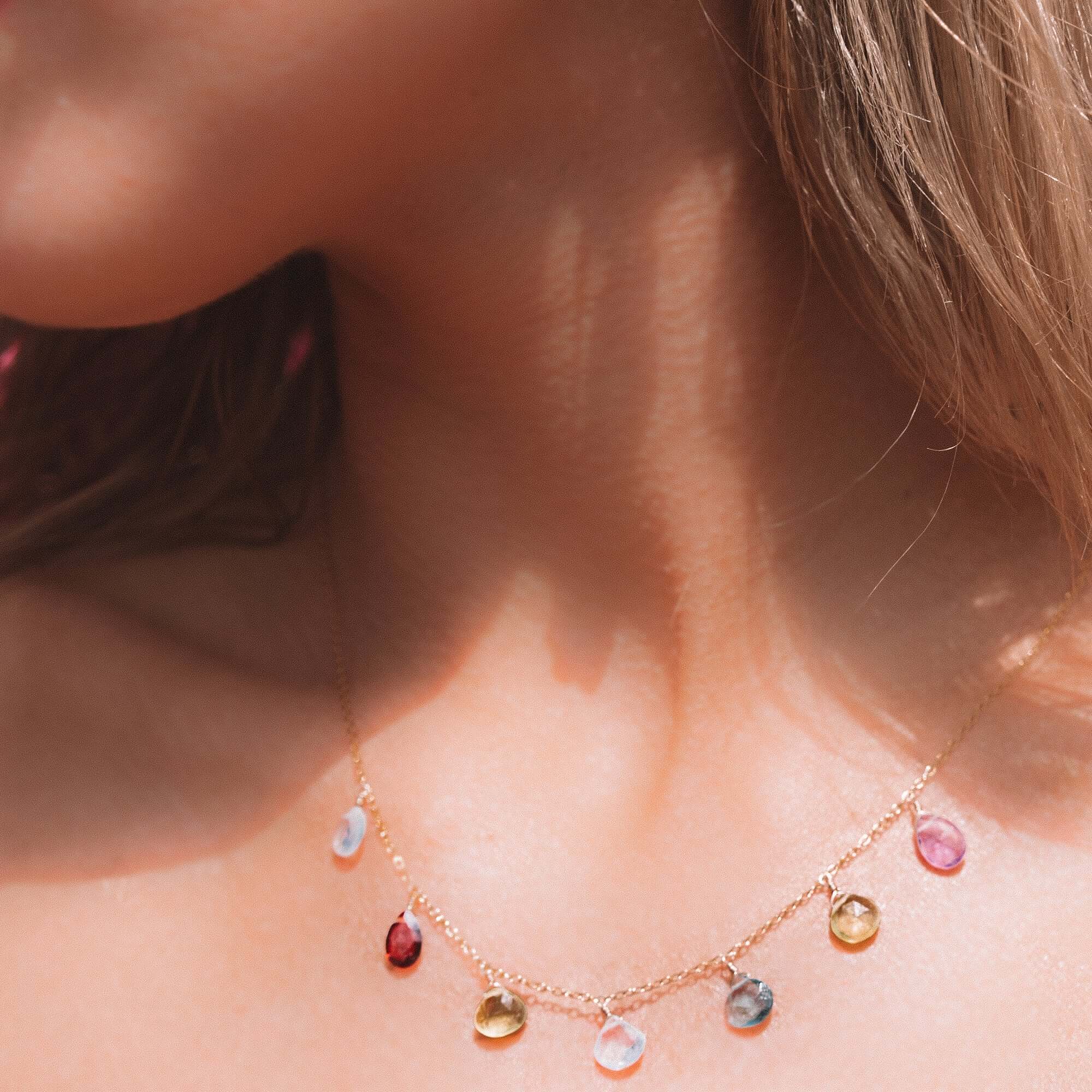 Rainbow Necklace - Gold