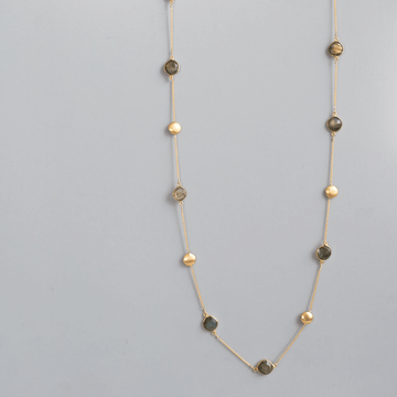 Unique Gold with Versatile Labradorite gemstones Long Chain