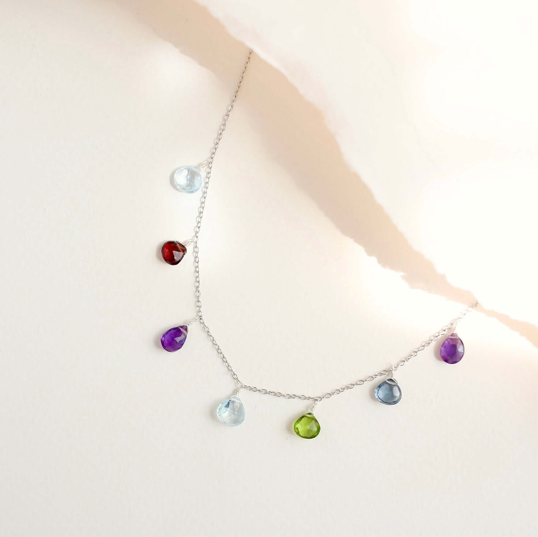 Rainbow Necklace - Silver
