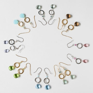 Colorful Gemstone Earrings