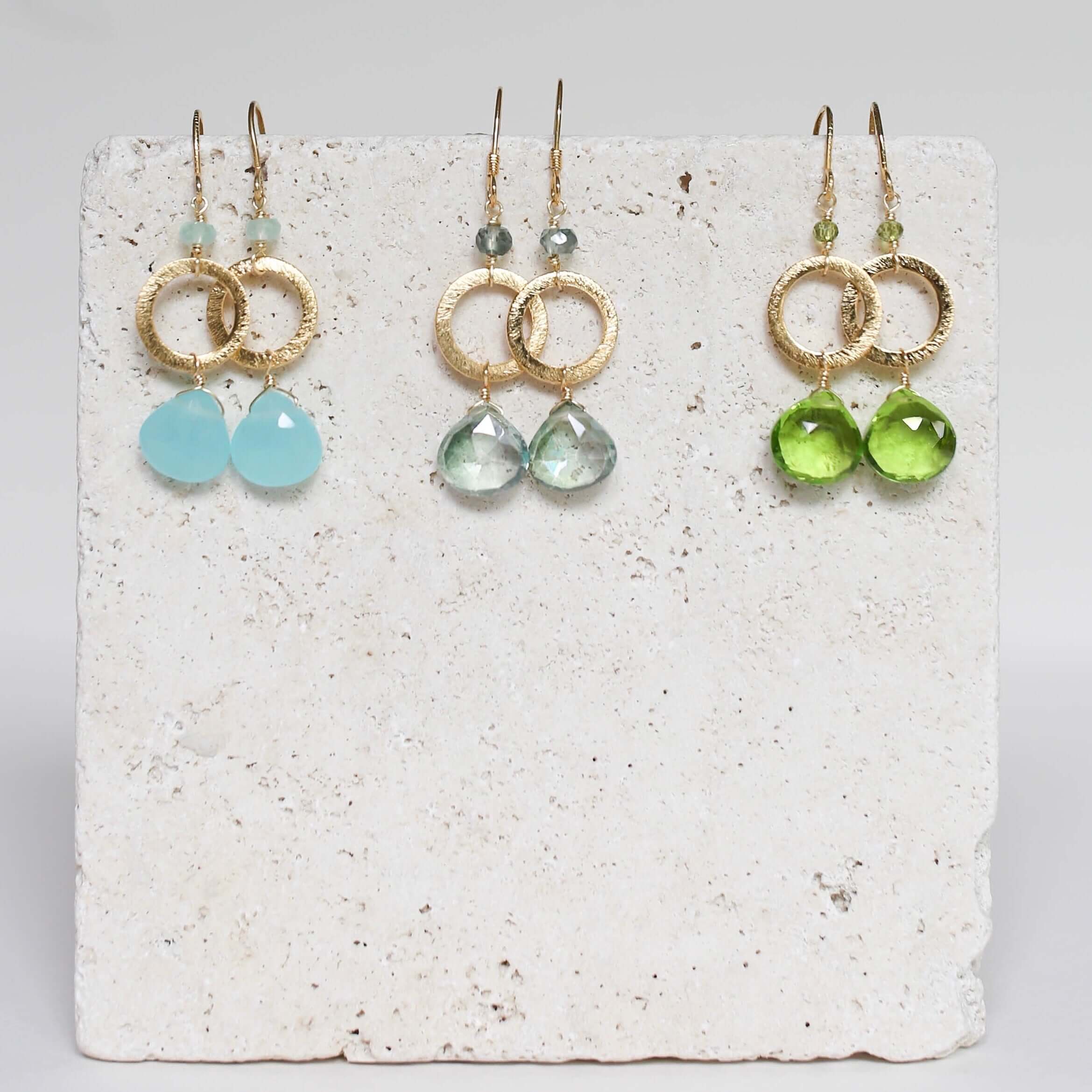 Colorful Gemstone Earrings