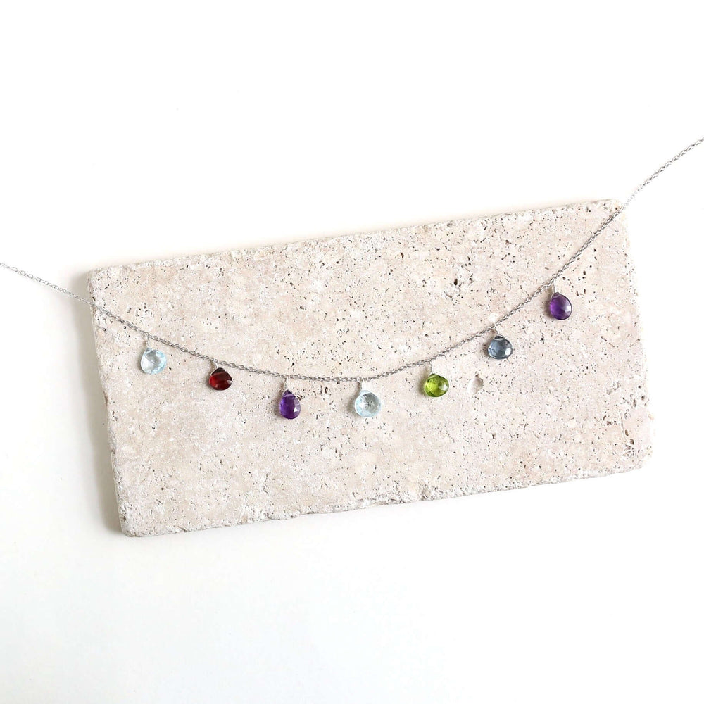 Rainbow Necklace - Silver