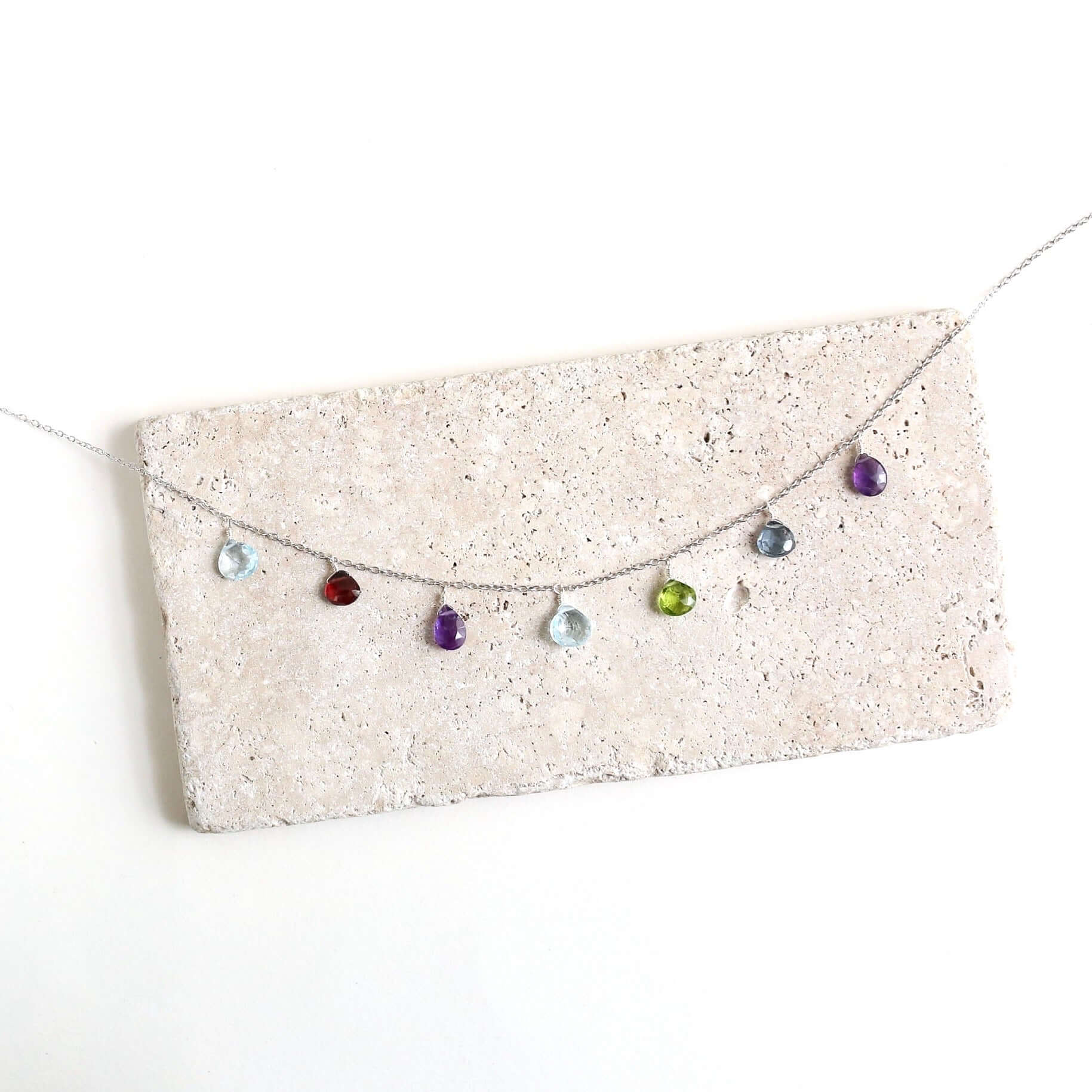 Rainbow Necklace - Silver
