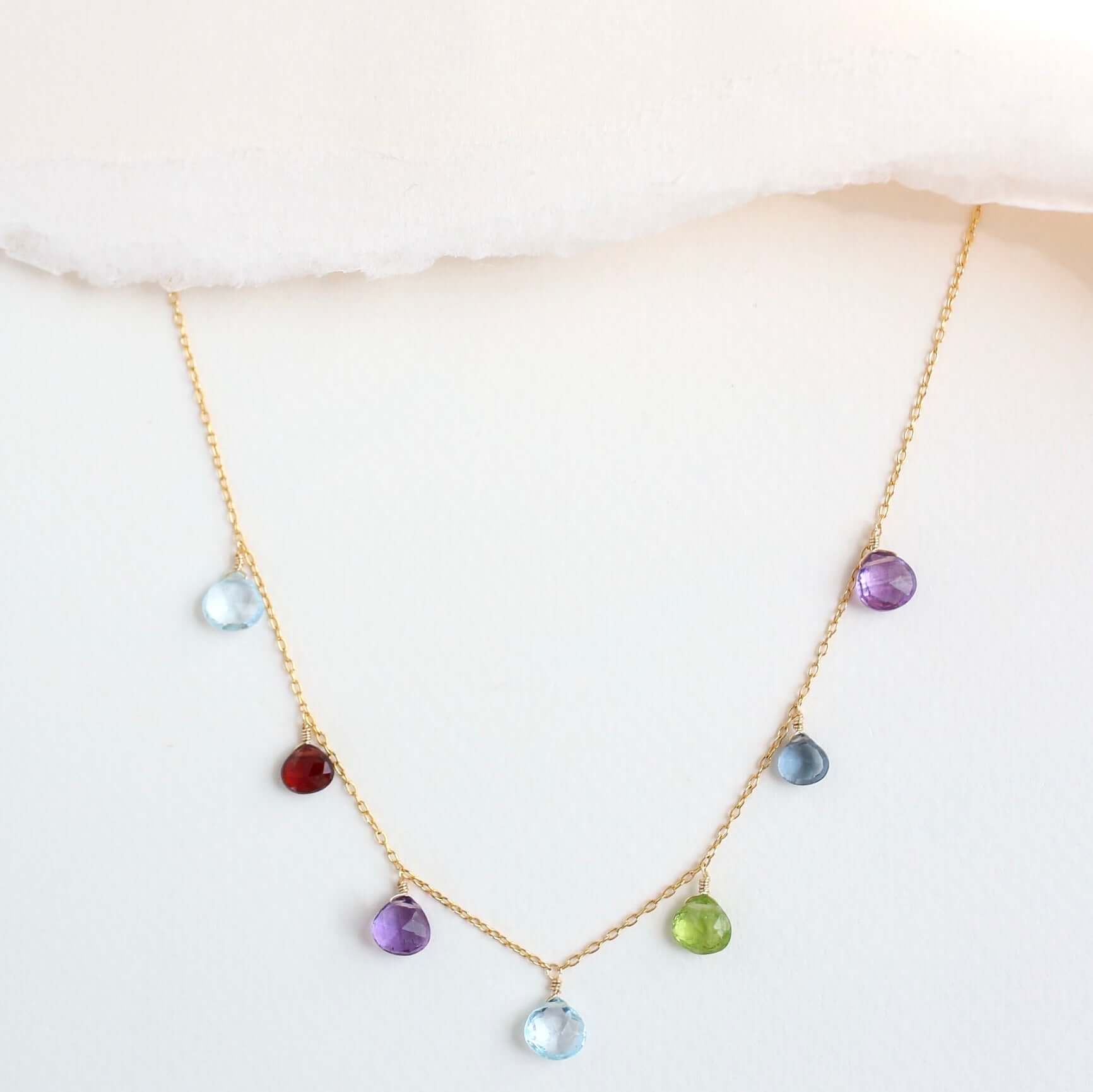 Rainbow Necklace - Gold