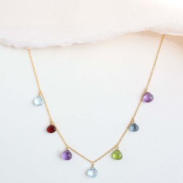 Rainbow Necklace - Gold