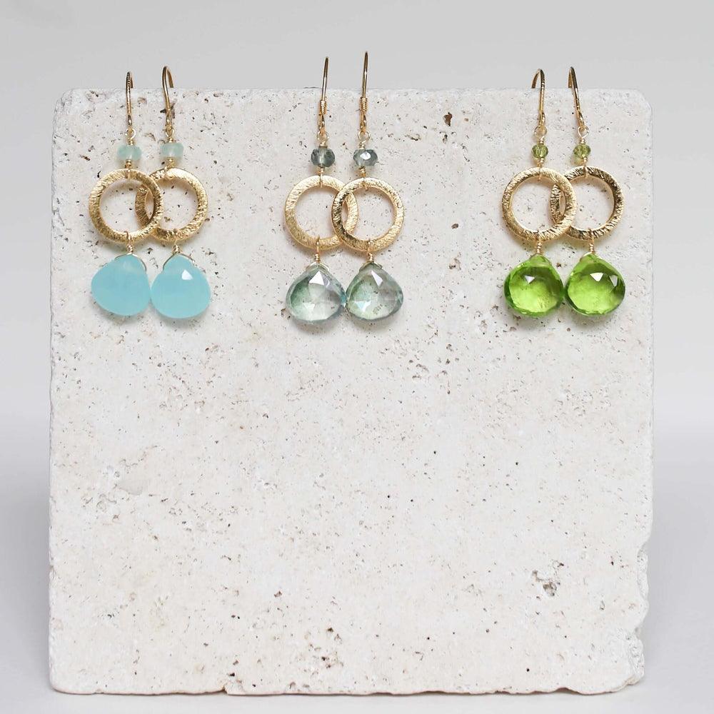 Colorful Gemstone Earrings