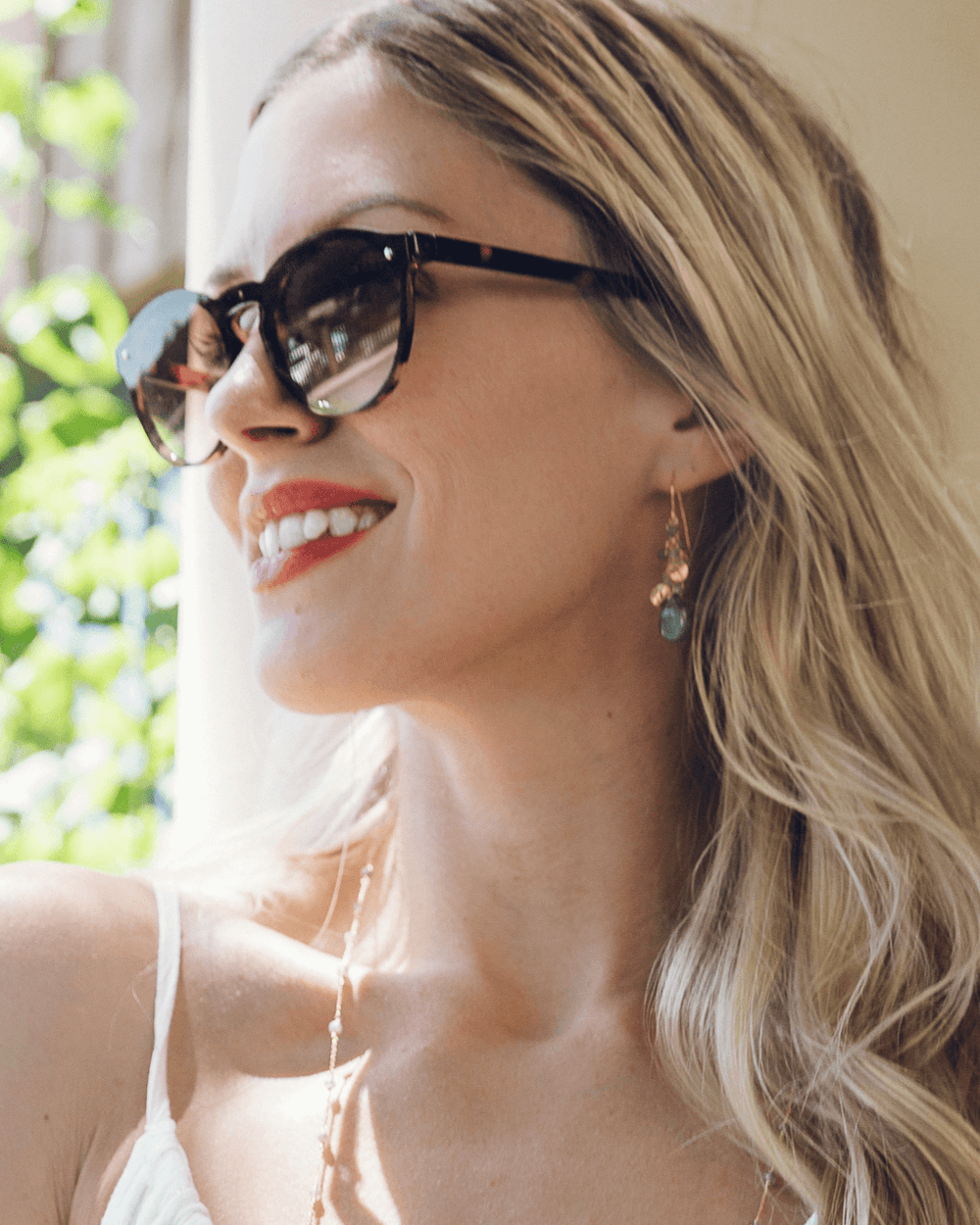 Gorgeous Raindrop Earrings with "Flash" Labradorite Gemstone