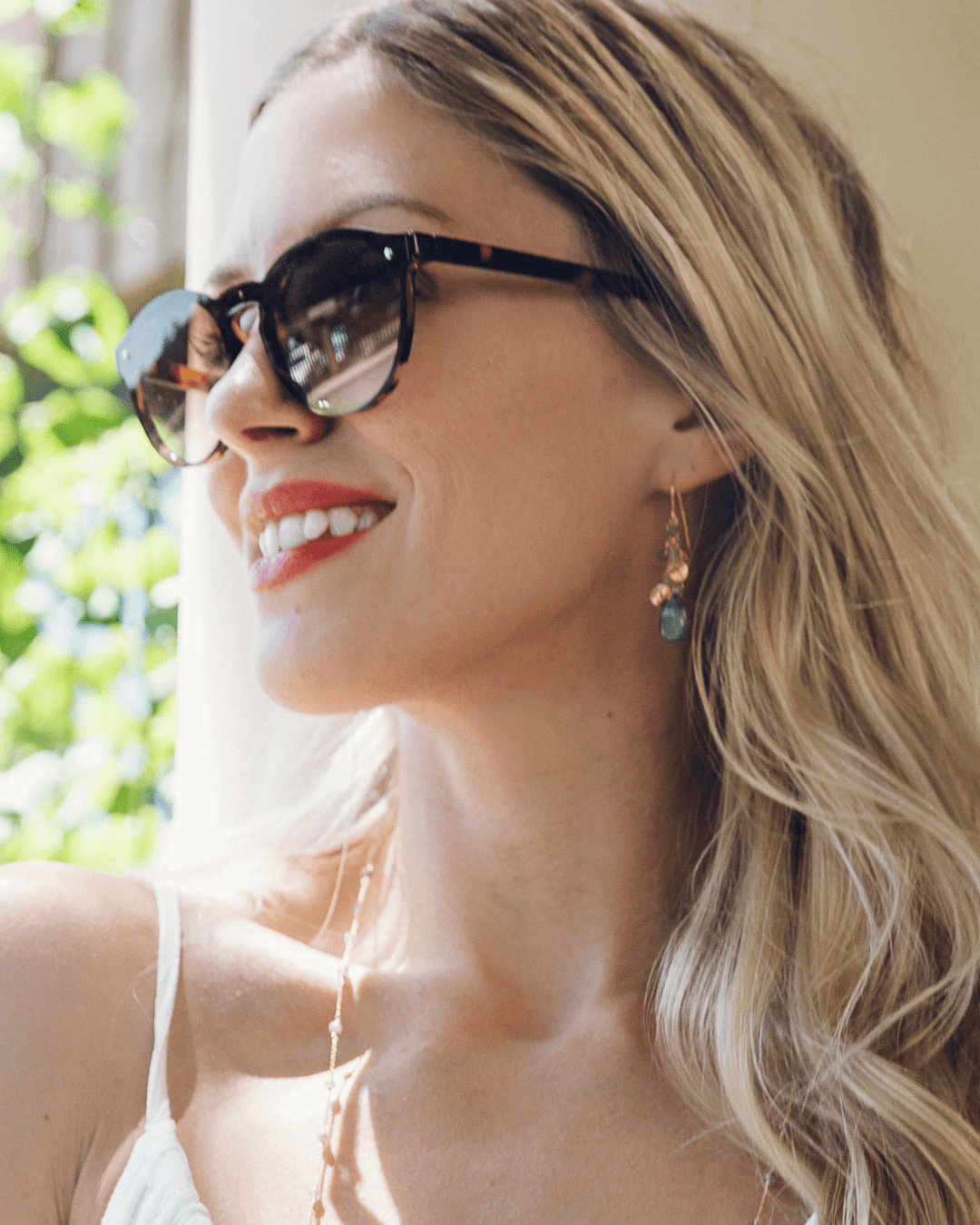 Gorgeous Raindrop Earrings with "Flash" Labradorite Gemstone