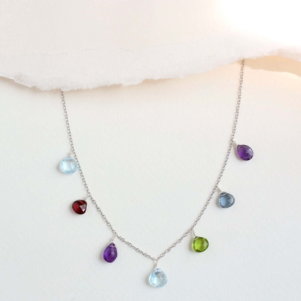 Rainbow Necklace - Silver