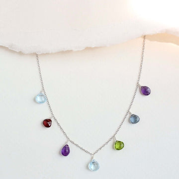Rainbow Necklace - Silver